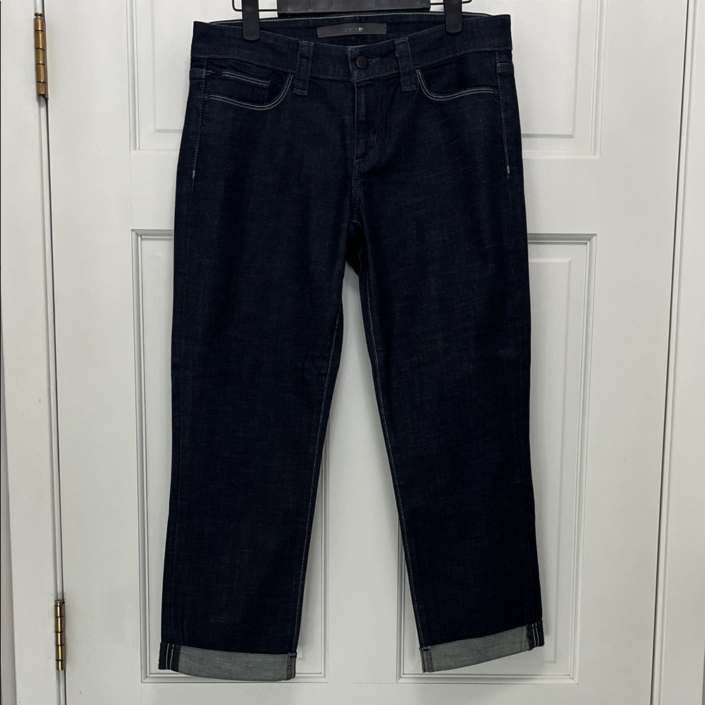 Joe's Jeans Socialite Kicker Cropped Dark Denim - Size 28